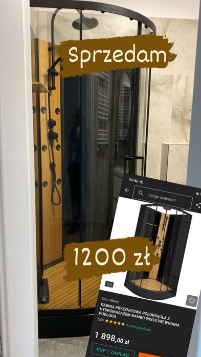 Sprzedam kabinę prysznicową – modną i gotową robić hydromasaż