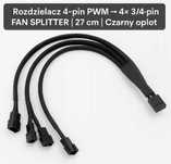 Rozdzielacz Przedłużacz Do Wentylatorów PWM 4pin - 4x4pin FAN SPLITTER