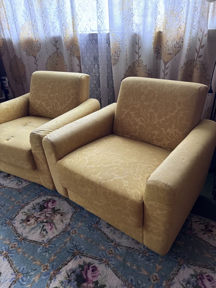 Meble żółte oldschool
