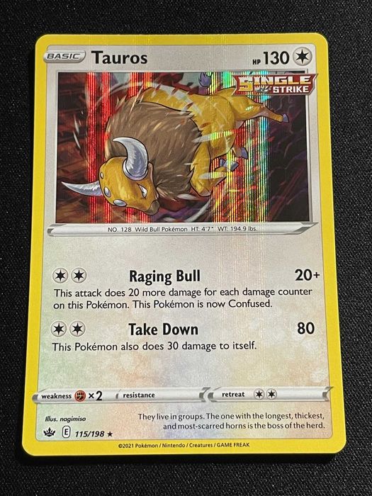 Carta Pokémon Tauros 115/198 Chilling Reign