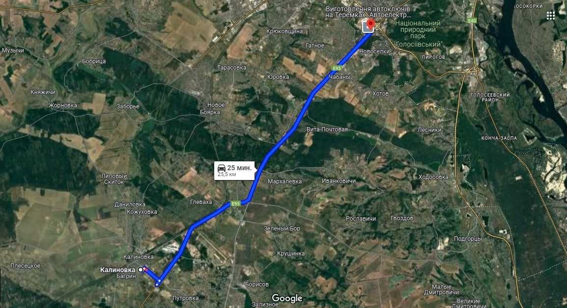 Продаж земельної ділянки в смт. Калинівка. 8 соток. Глеваха. Кожухівка