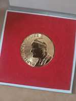 Złocony medal pamiątkowy papież Jan Paweł II