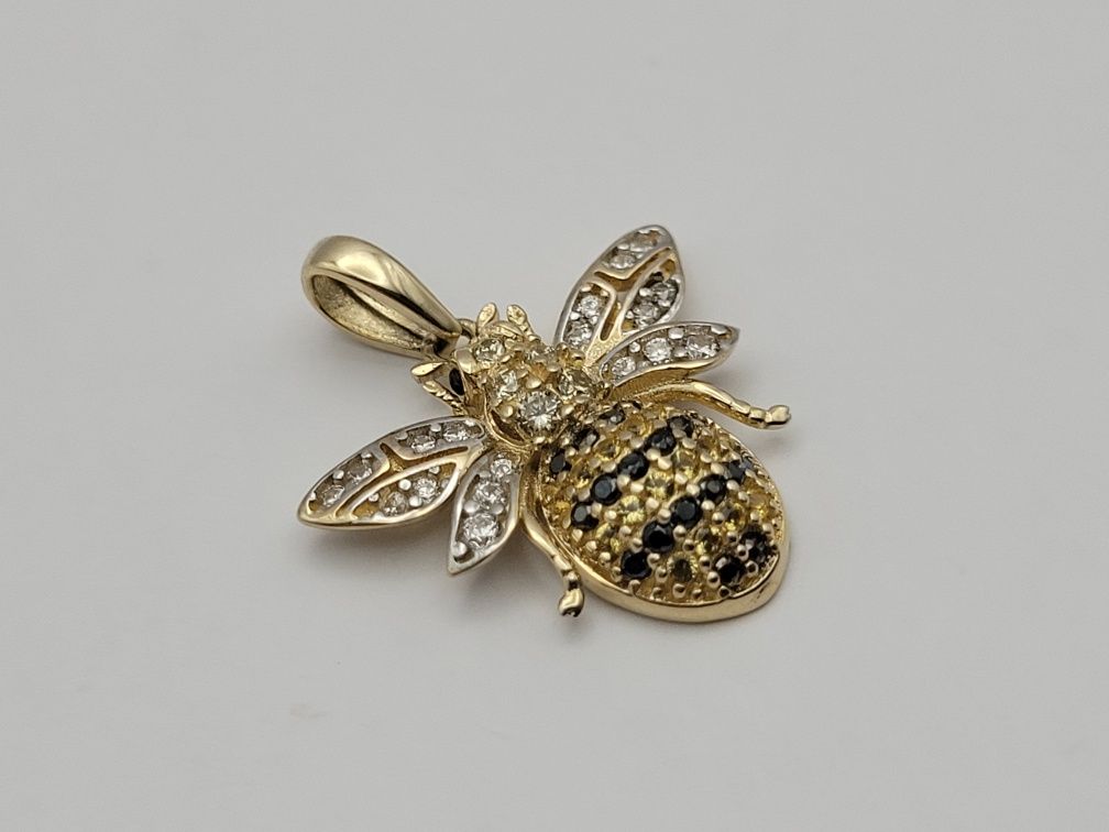 Nowa Złota zawieszka złoto próby 585, pszczoła pszczółka owad