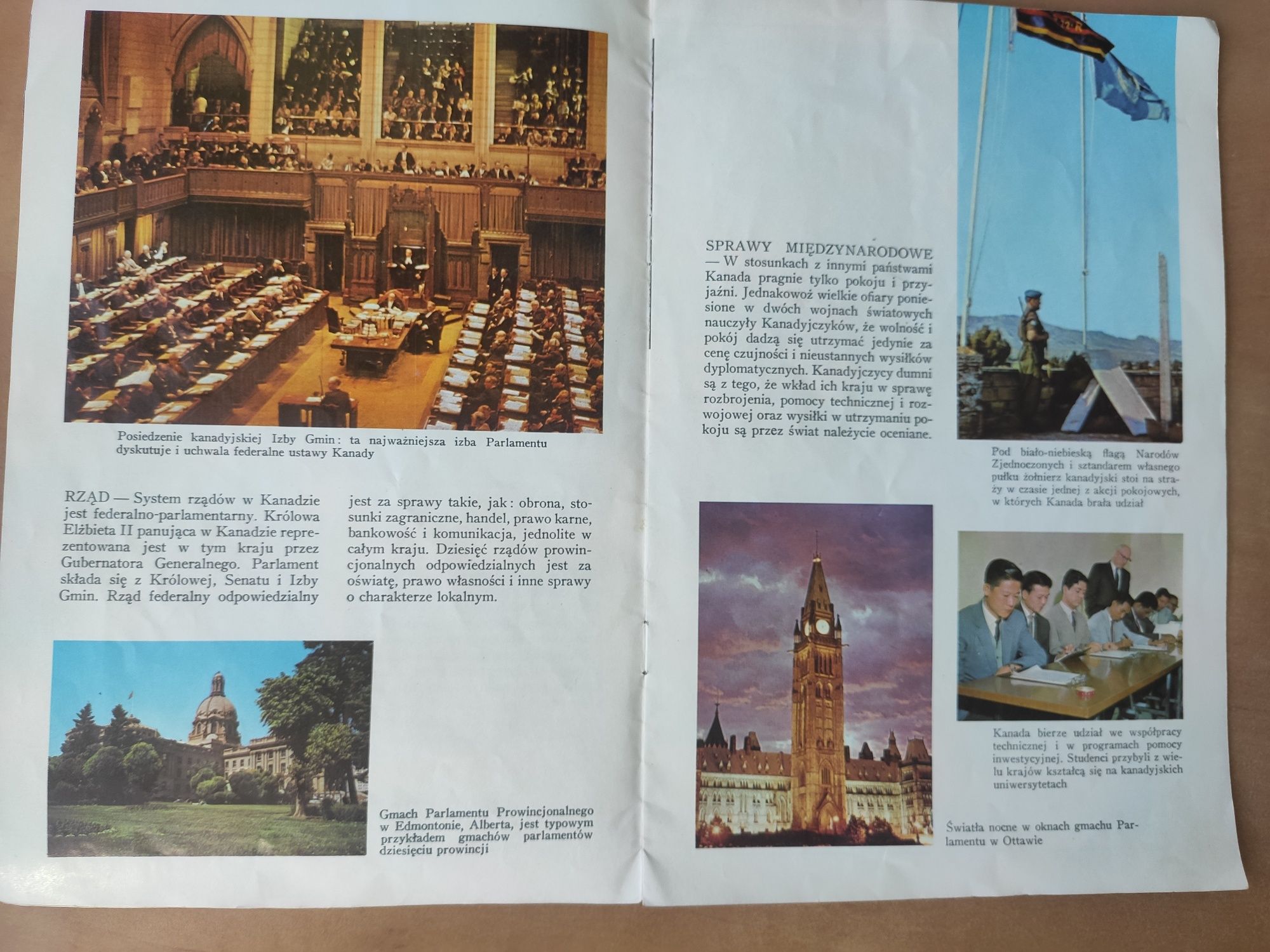 Dla kolekcjonerów - folder Kolorowa Kanada z 1964 r. !!!