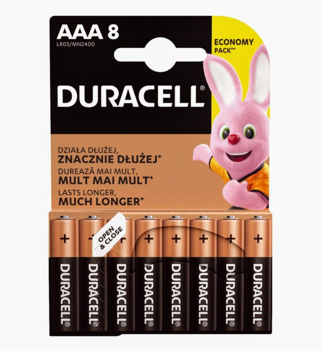 Baterie alkaliczne Duracell aaa (R3) 8szt.