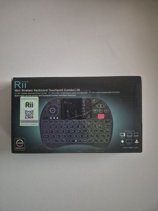 Teclado portátil wireless Rii combo x8