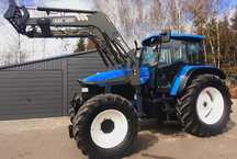 New Holland TM130 z TURem i TUZem ,Oś przednia SUPER STEER 2007rok