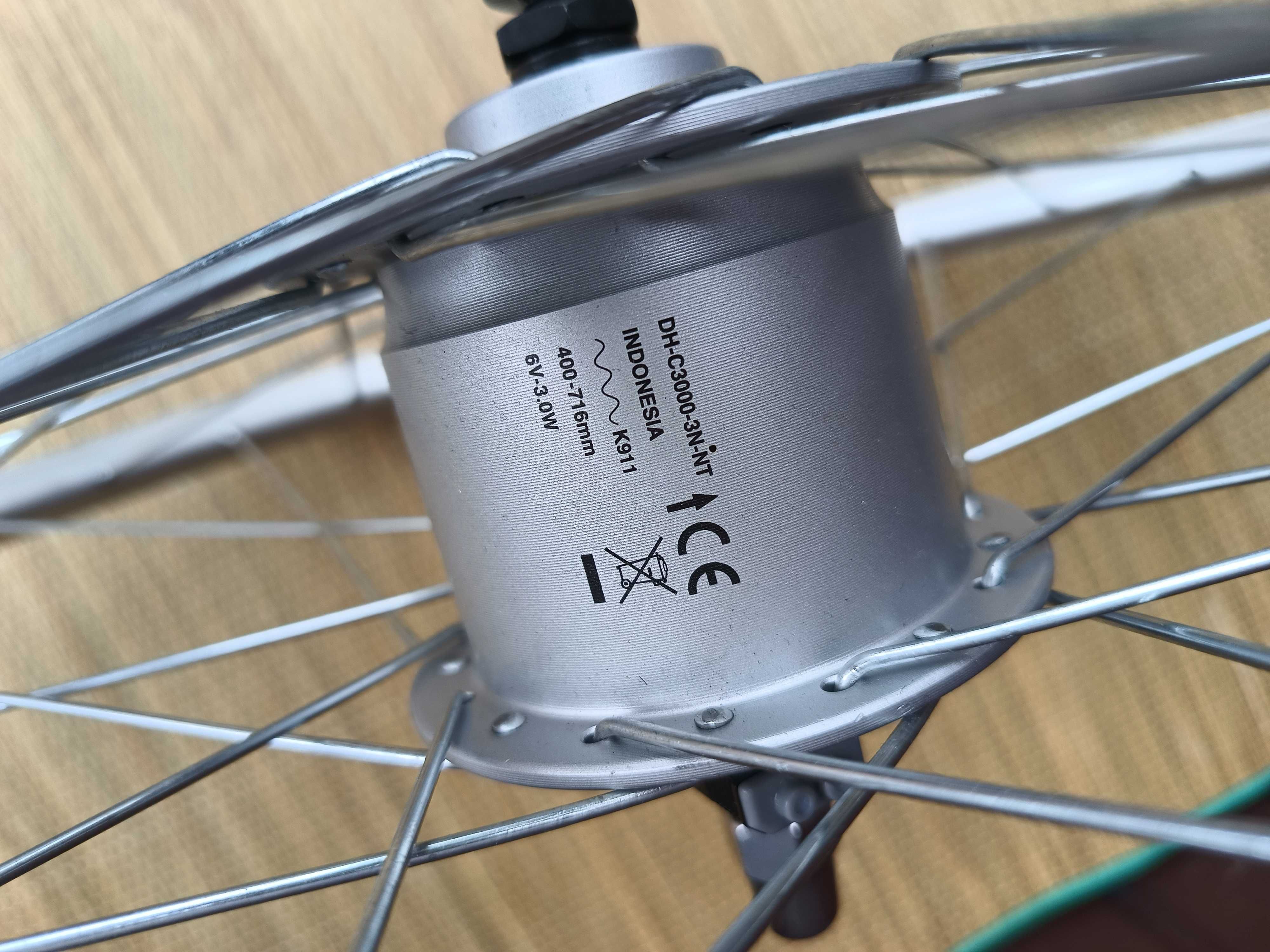 Koło 26" 28" Dynamo Prądnica w piaście Shimano Nowe Wzmacniane