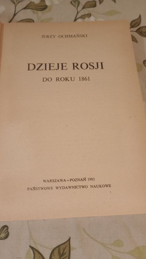 Dzieje Rosji do roku 1861. Jerzy Ochmański