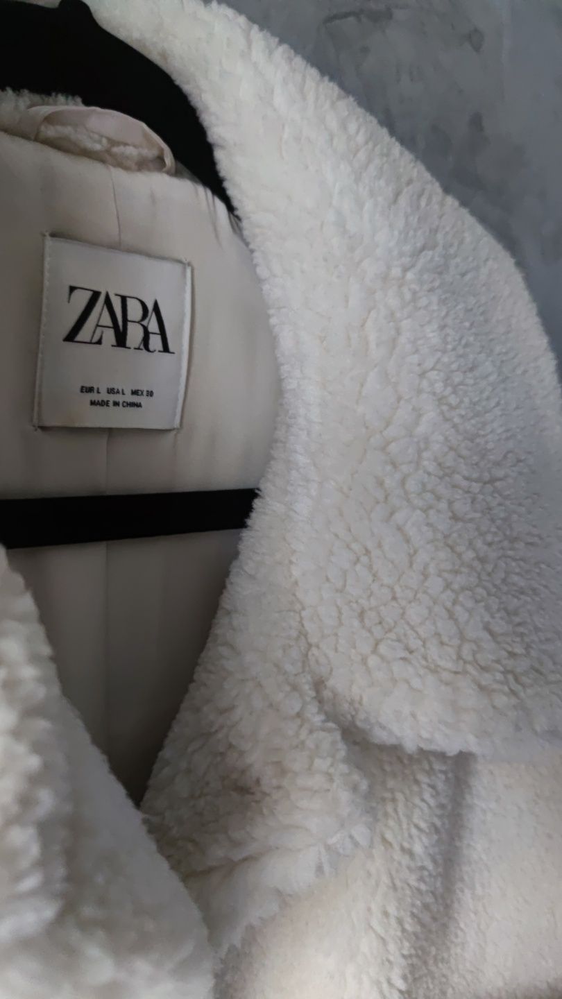 Шуба тедди Zara размер L