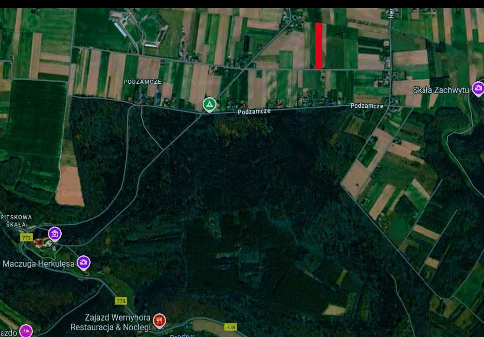 Budowlana Ojcowski P.N. dojazd asfaltowy, 56 arów - BEZ POŚREDNIKÓW