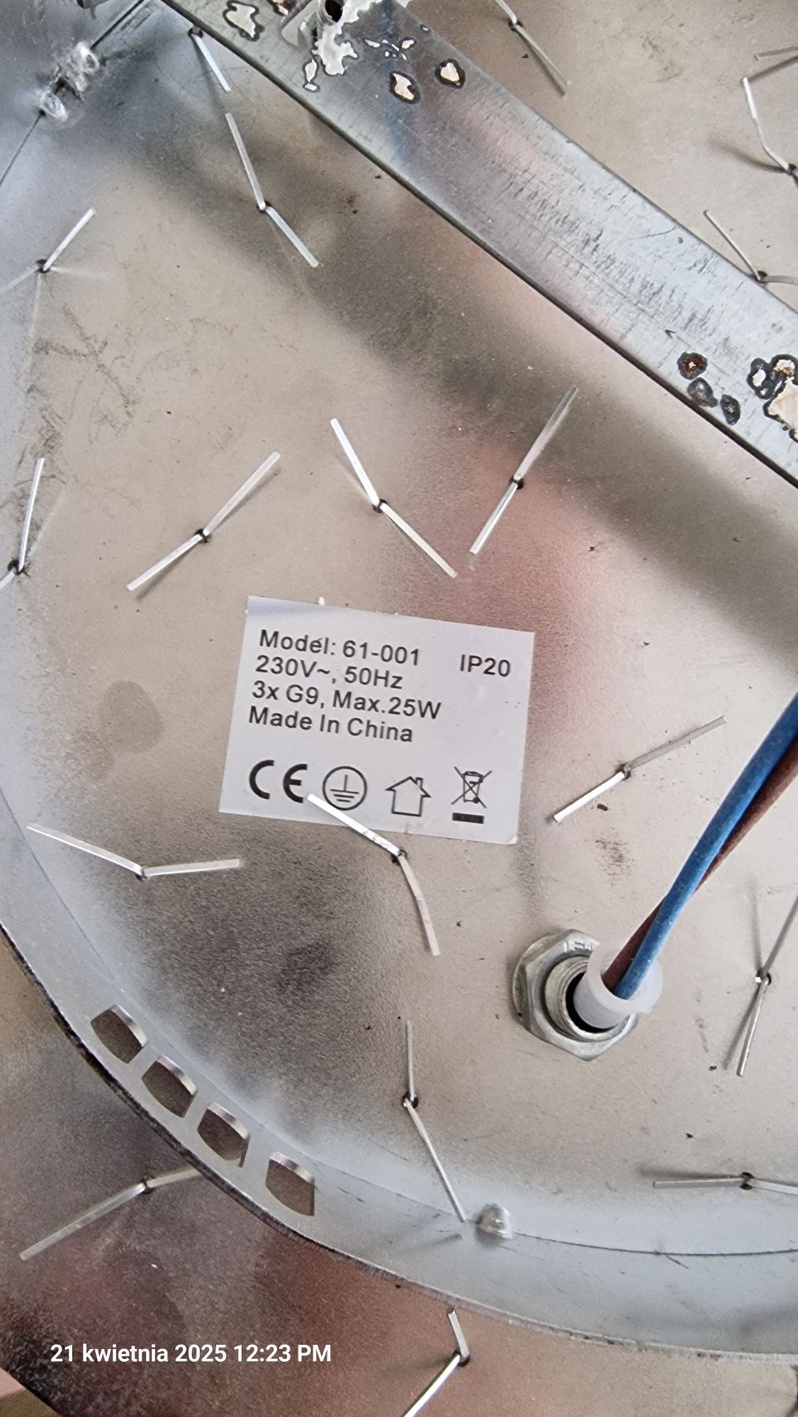 Lampa sufitowa ala kryształowa