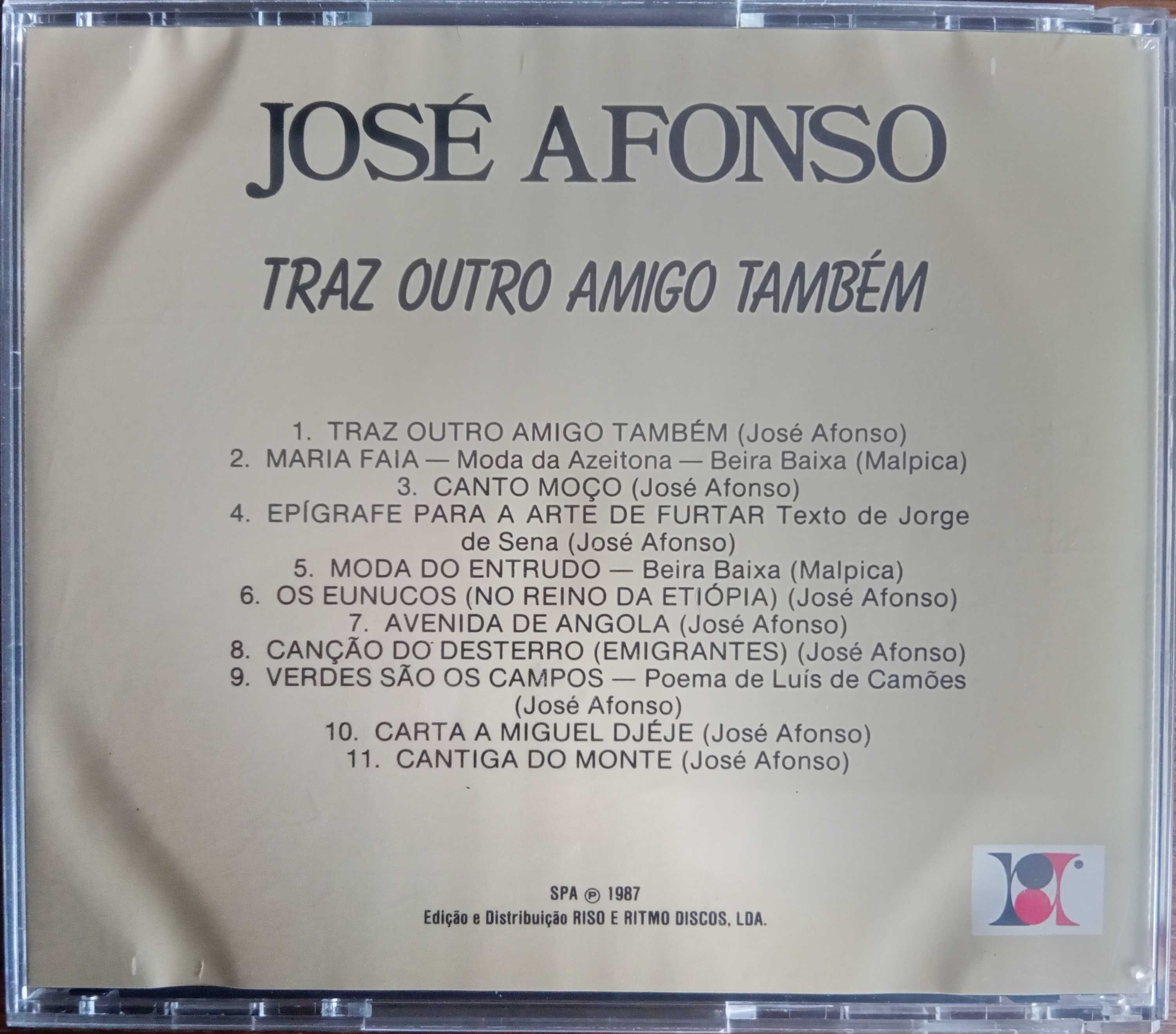 José Afonso	- - - - -		Traz Outro Amigo Também	- - - - -	CD