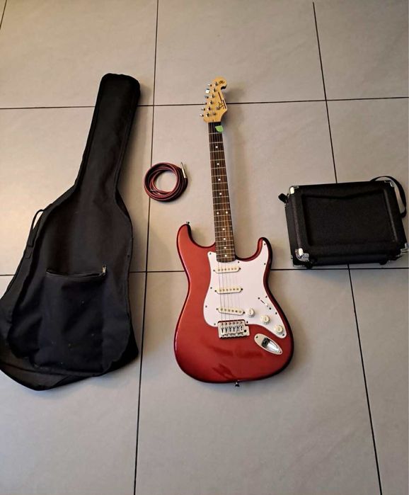 Gitara elektryczna ze wzmacniaczem