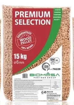 Pellet drzewny Premium Selection 6/8 mm A1 975kg - dostawa gratis