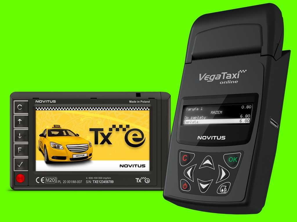 Taksometr Novitus TXe - kasa Vega Taxi online