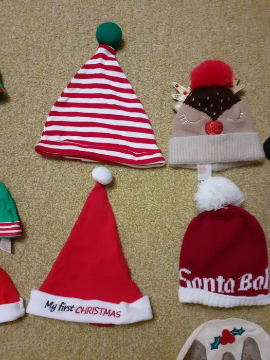 Шапки, шапочки новорічні 3 -24 місяці