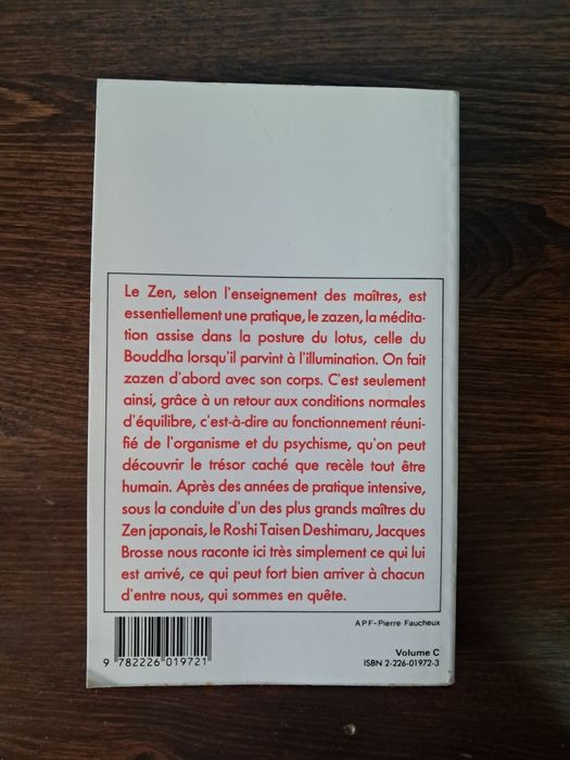 Jacques Brosse - Satori, Dix ans d'expérie ce avec in Maître Zen