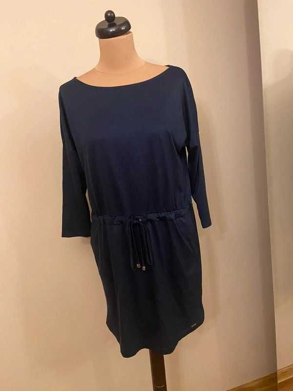 Mohito m l granat 38 40 sukienka basic luzna dres tunika