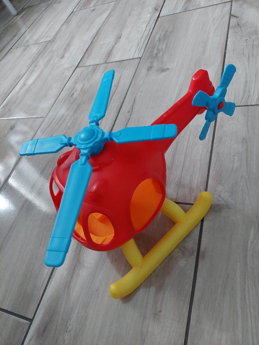 Zabawka helikopter duży twardy plastik