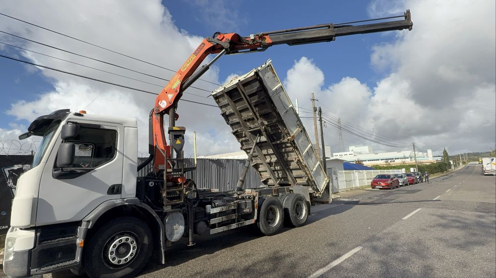 VOLVO FE320 6x4 GRUA E BASCULANTE COMANDO SÓ 380.000km ##OPORTUNIDADE#