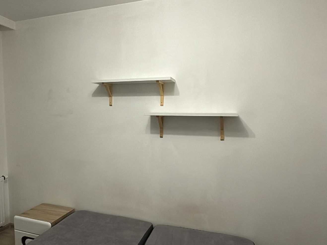 dwie półki ścienne z IKEA - BURHULT / SANDSHULT (80 cm x 20 cm)
