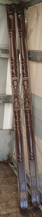 Drzwi dębowe zewnętrzne wejściowe dwuskrzydłowe drewniane rzeźbione