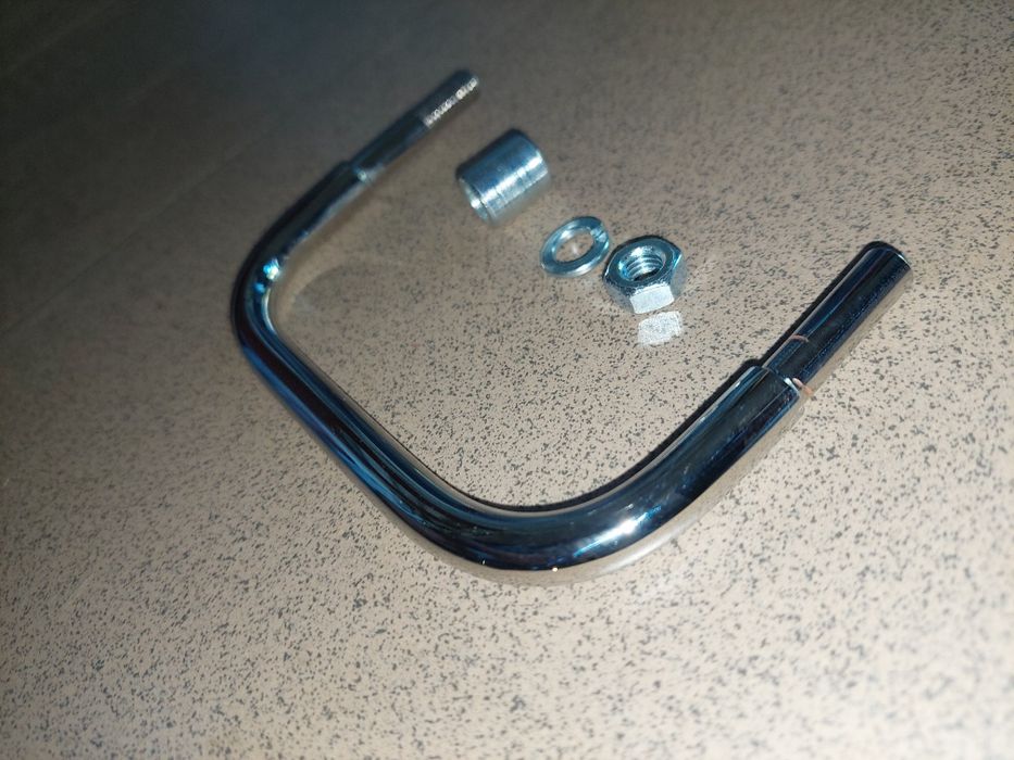 Nowy chrom uchwyt boczny rama wsk125 175