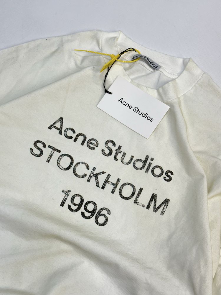 Acne Studios STOCKHOLM 1996 лонгслів лонгслив футболка кофта белая S M