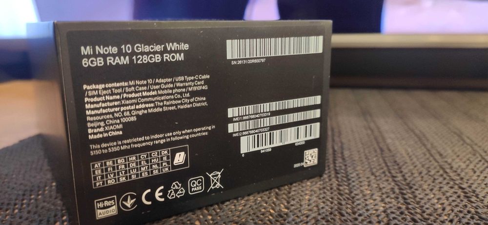 Xiaomi mi note 10 pro 6/128