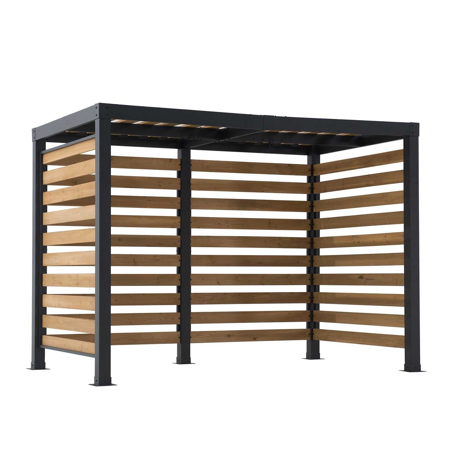 Pergola drewniana 2x3 m tarasowa zadaszenie wiata z drewna stalowa