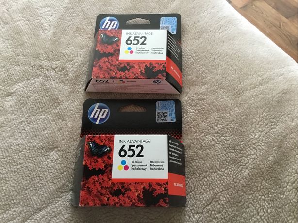 HP 652 trójkolorowy 2 sztuki plus gratis