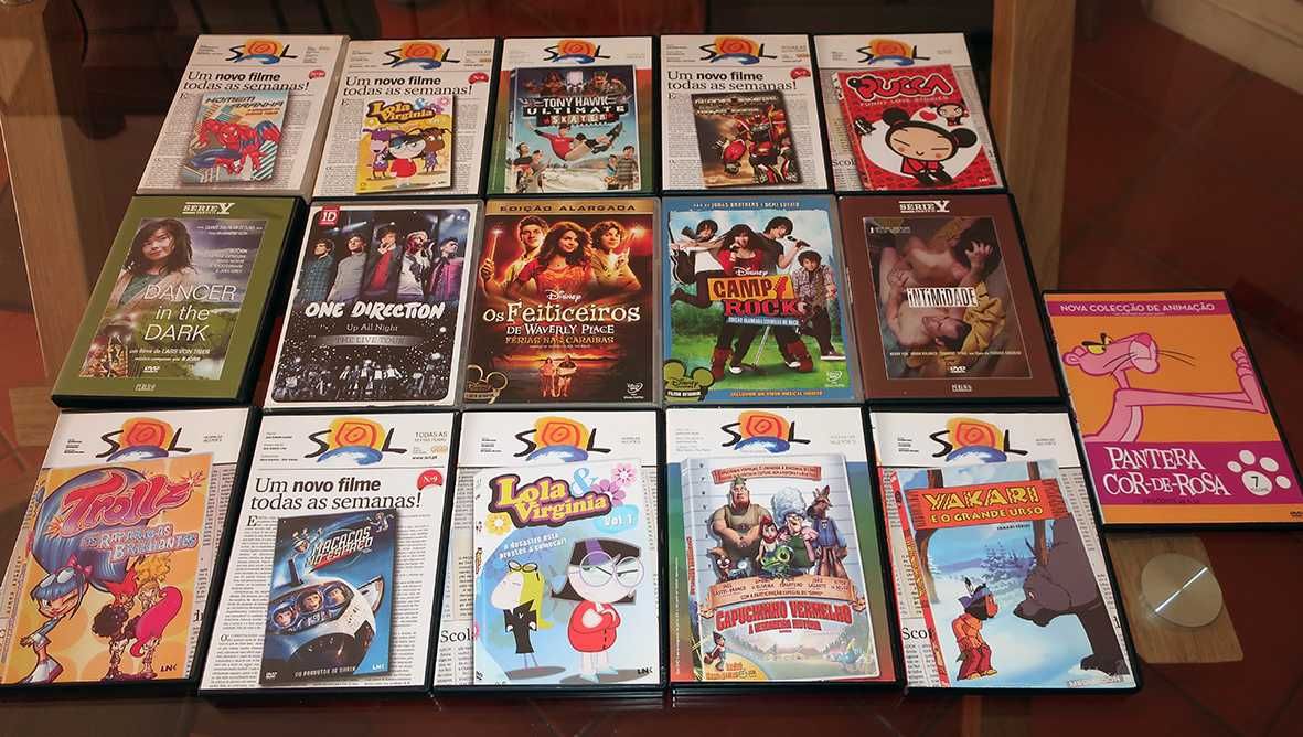 DVDS filmes música documentários e escola