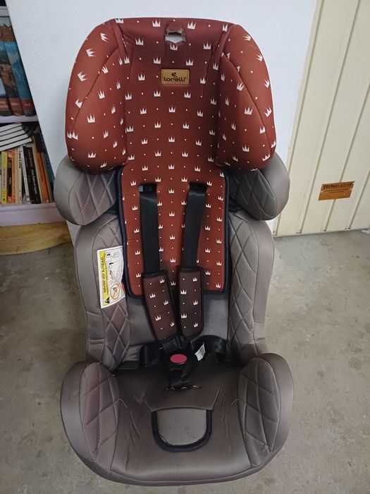 Cadeira auto Lorelli cinza e vermelha