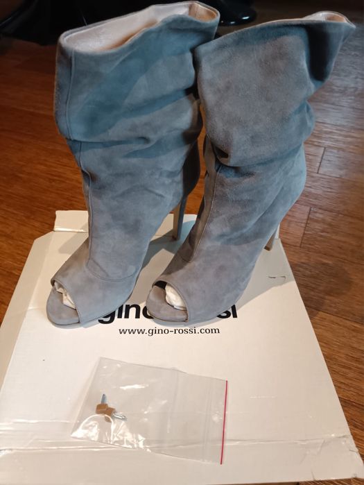 Buty damski wysokie z otawrtm palecem Gino Rossi rozmiar 39