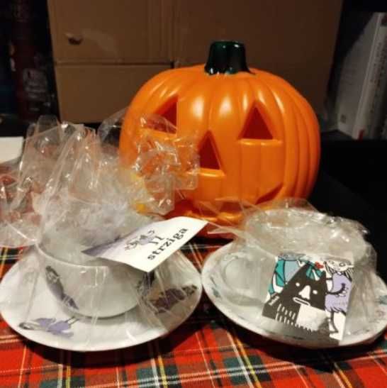Porcelana Bogucice, Utopiec, filiżanka ze spodkiem, halloween, nowa