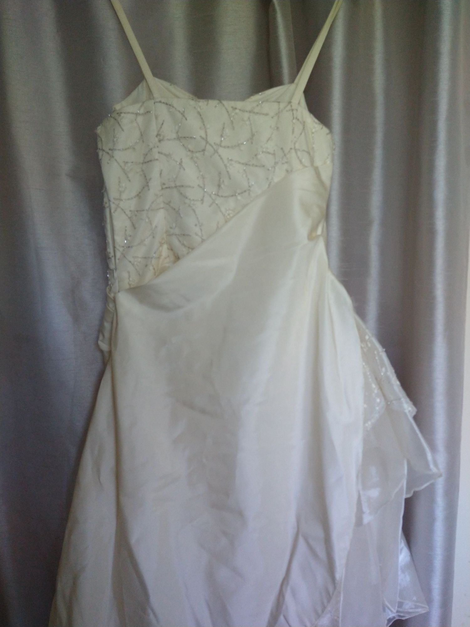 Piękna suknia ślubna KAREEN kolor kremowy S