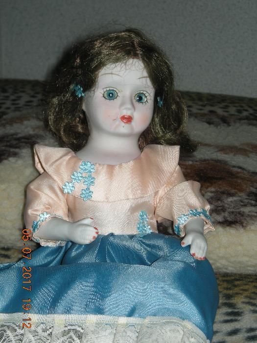 lalka porcelanowa, bardzo stara, 44 cm, antyk