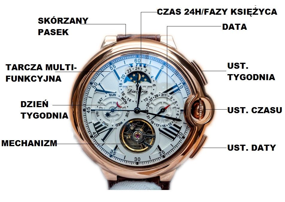 Automatyczny zegarek klasy PREMIUM 01