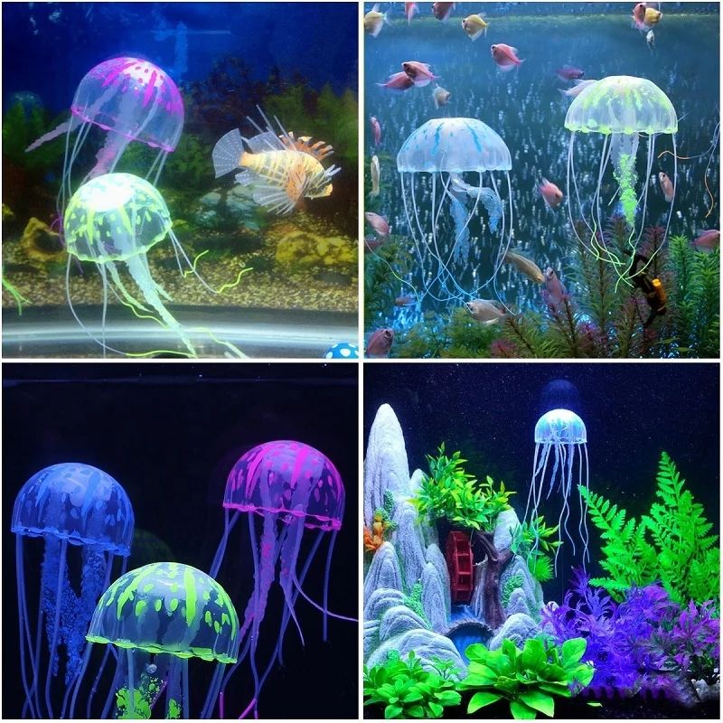 Meduzy do akwarium różne kolory 3szt