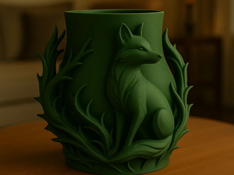 Vaso Raposa Criativo para Organizar Pequenos Objetos