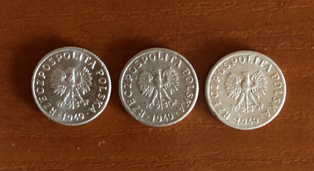 Moneta 1 grosz 1949 rok RP