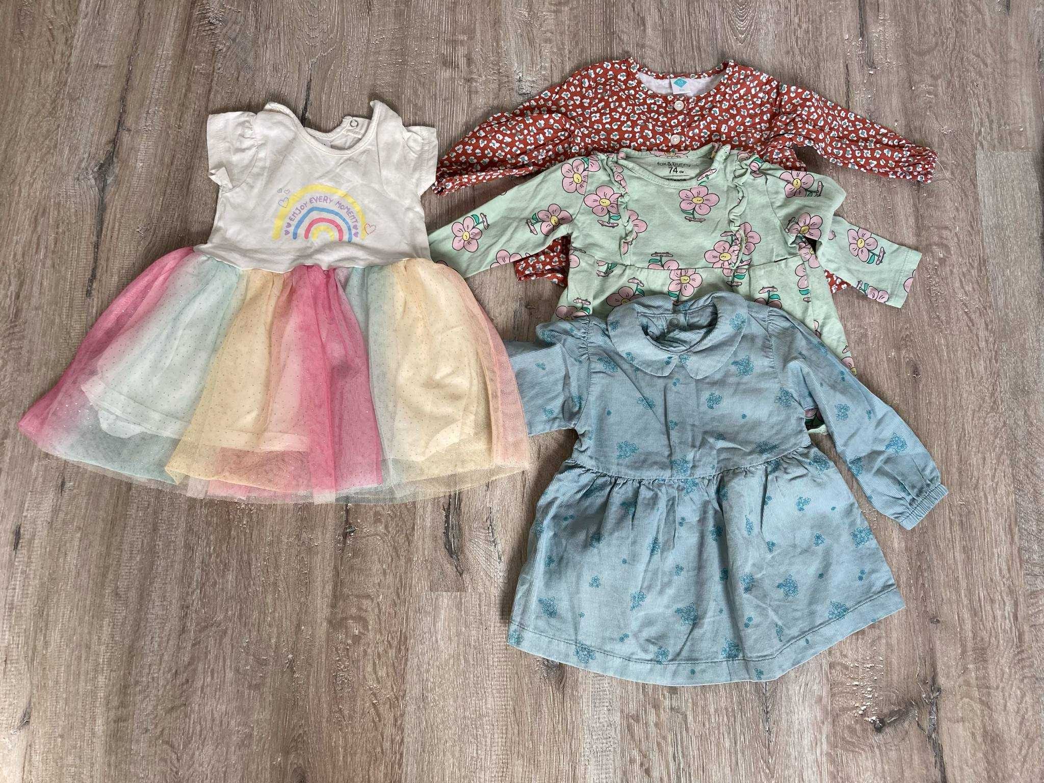 Paczka dla dziewczynki 31 szt.r.74-H&M,C&A,Cool Club,So Cute- stan bdb