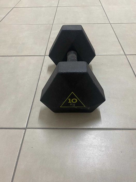 Haltere Hexagonal de Musculação e Cross Training 10 kg como novo
