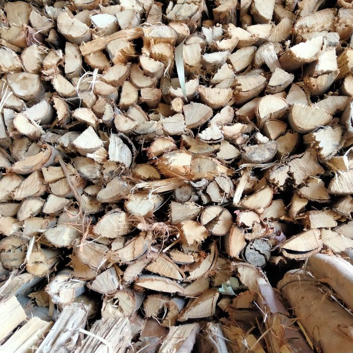 Lenha de eucalipto ao saco