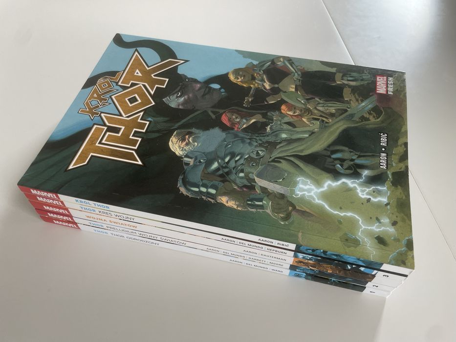 Thor Odrodzony tomy 1-3 + Wojna Światów + Król Thor - komiksy Marvel