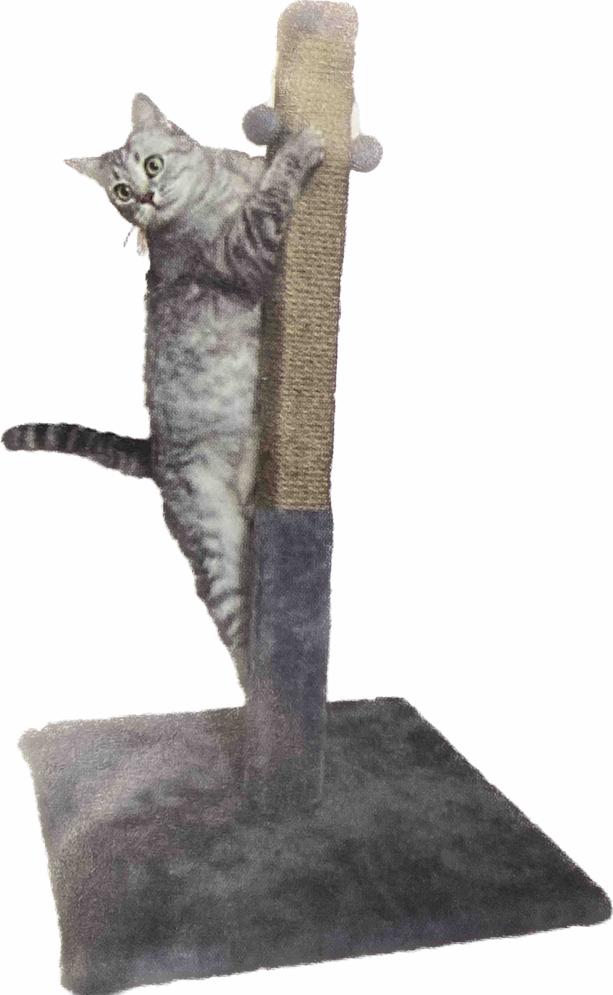 Когтеточка столбик джут 50см для кота кошки дряпка драпак дряпалка