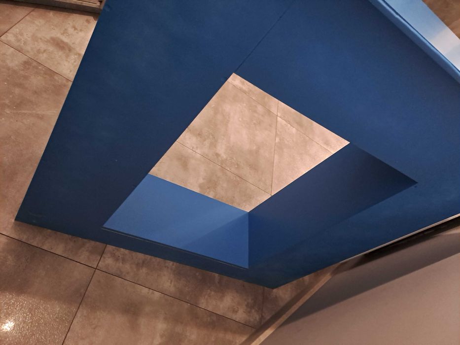 Panel kominkowy atrapa kominek niebieski