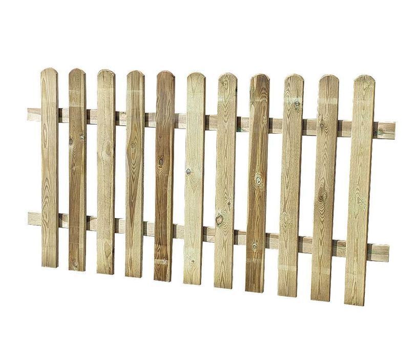 Płot sztachetowy 180x120cm grubość 44mm drewniany impregnowany Premium
