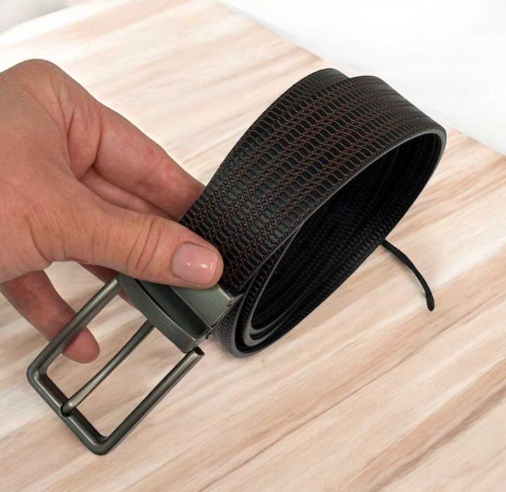 Кожаный ремень CALVIN KLEIN, ремень Кельвин Кляйн, наложка